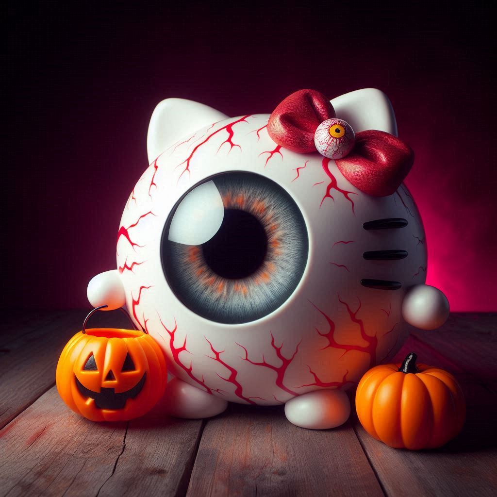 Halloween Hello Kitty Giant Eyeball