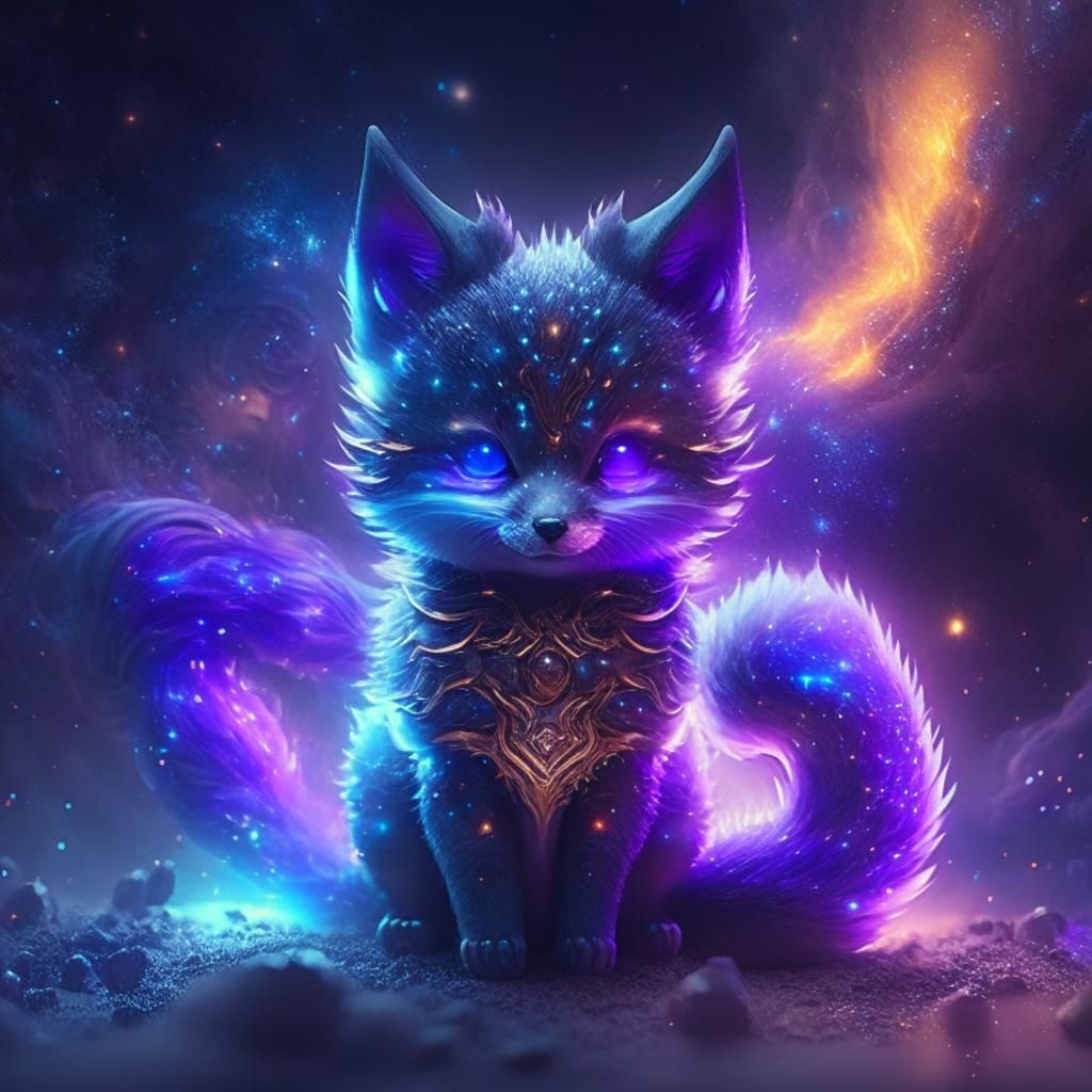 Galactic Fox - AI Generated Artwork - NightCafe Creator