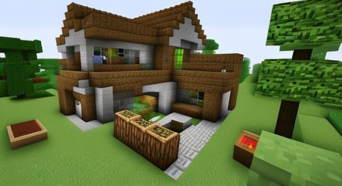 adorable minecraft house in forest - AI Generated Artwork - NightCafe ...