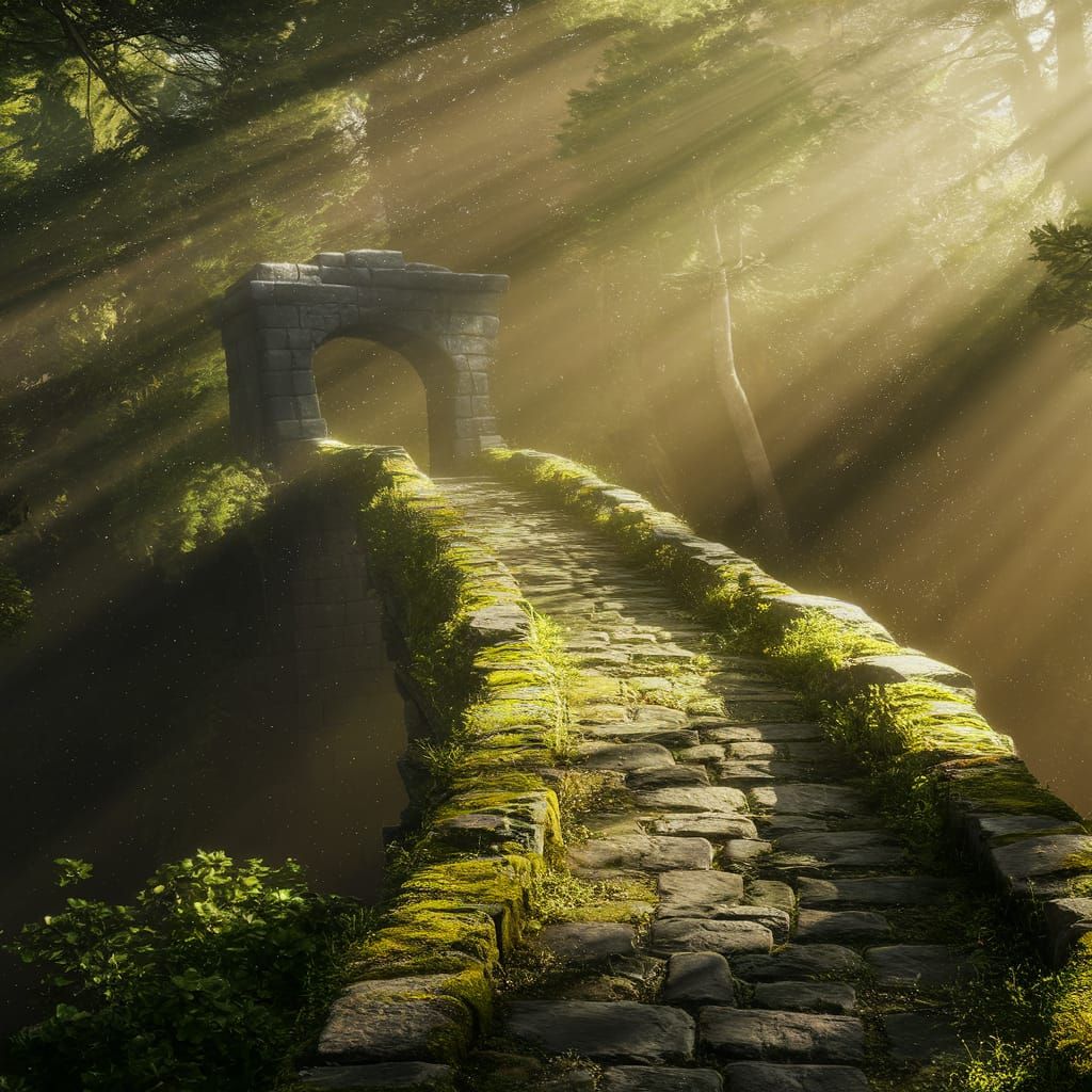 old stone bridge   by @Damien The Malkav