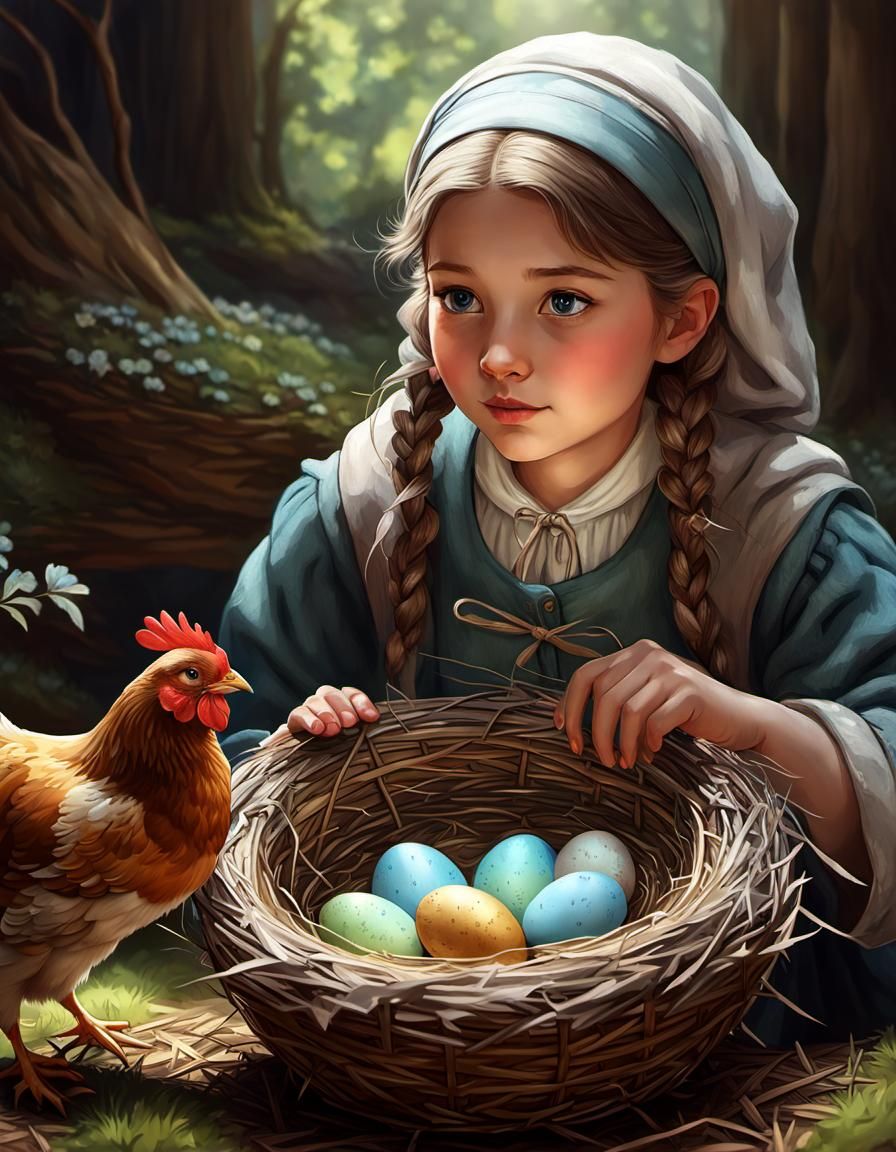 Easter eggs are with the chicken eggs!  by @Katia