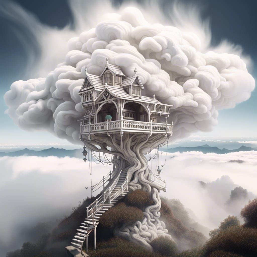 The Cloud-Tree, Where the East Wind Dwells   by @Mel Marten