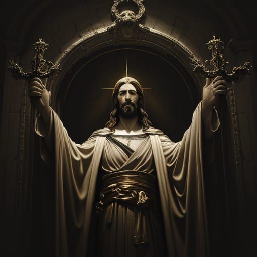 Jesús Christ descending to the dead      by @Stealth 