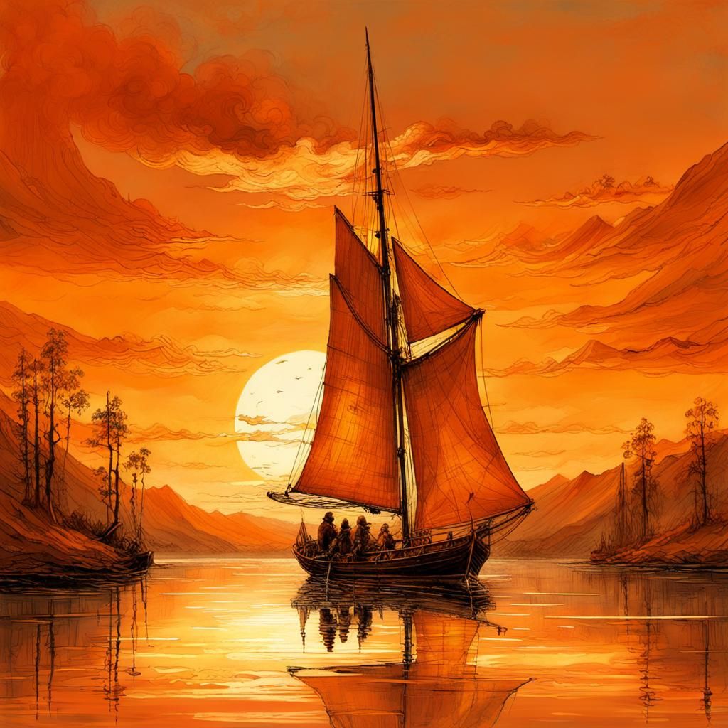 SAILING AT THE SUNRISE