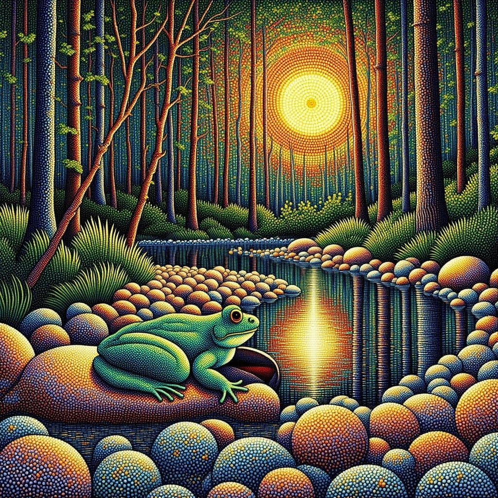 <lora:Pointillist Art Flux:1.0> 