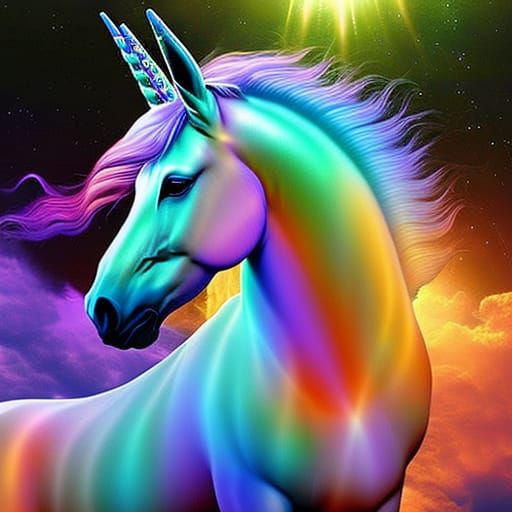 ELECTRIC UNICORN - AI Generated Artwork - NightCafe Creator