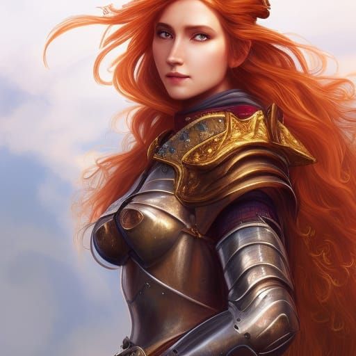 Lady Knight - AI Generated Artwork - NightCafe Creator