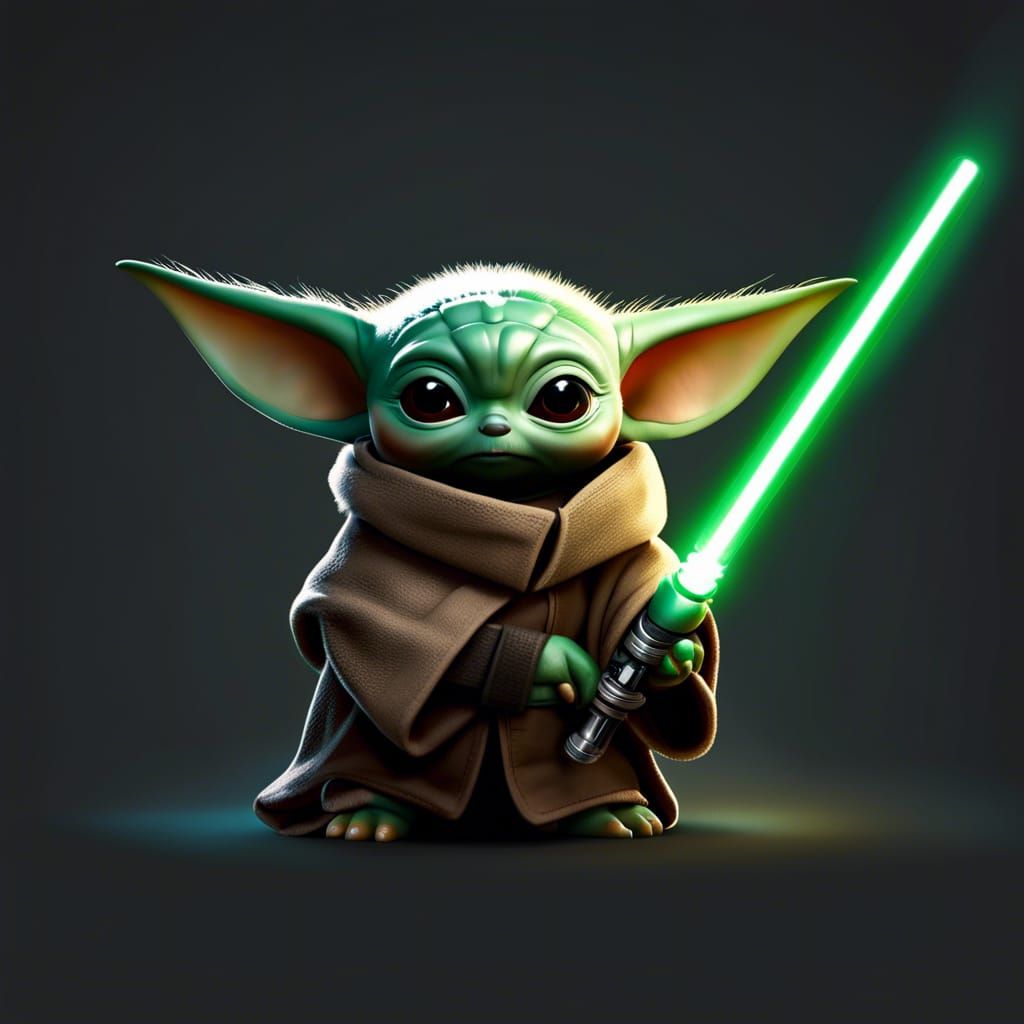 Baby yoda - AI Generated Artwork - NightCafe Creator