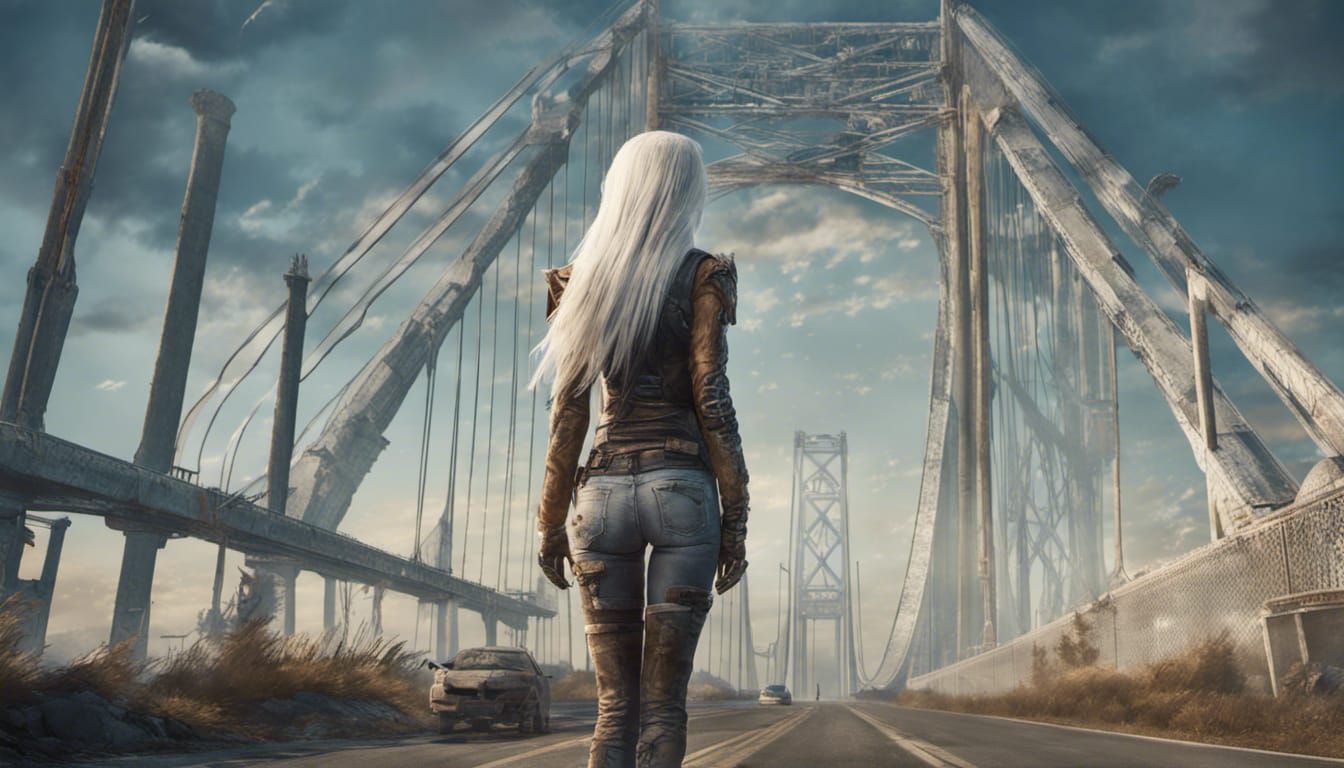 Post-apocalyptic: Mackinac Bridge, Michigan  by @The Midnight Tigress