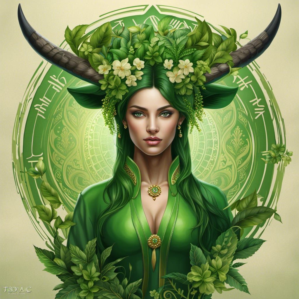 Women of the Zodiac Taurus AI Generated Artwork NightCafe Creator