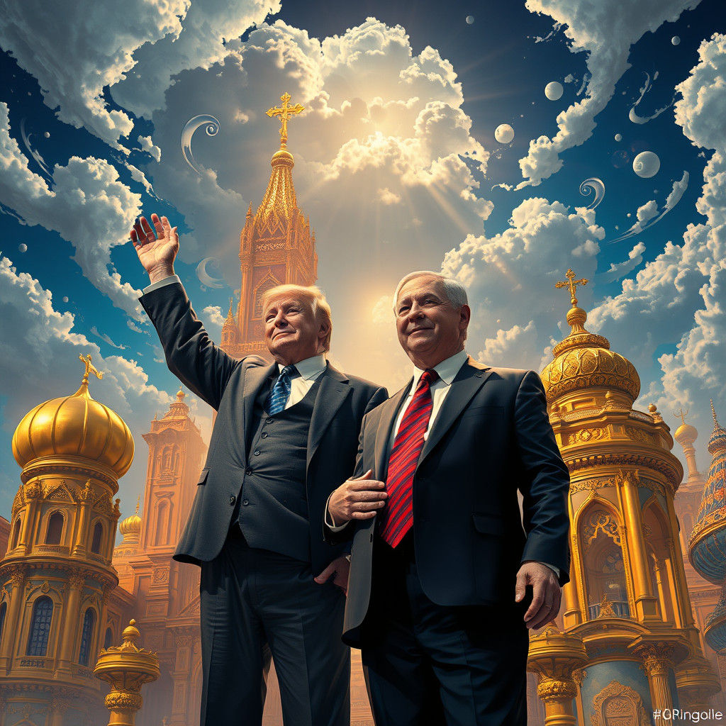 Trump and Netanyahu Triumph in Opulent Future