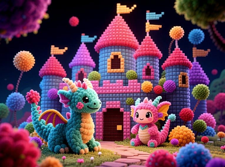 7/31/2025-Quest 1 Entry 1 Textured Pom Poms Art By Archangel Tara