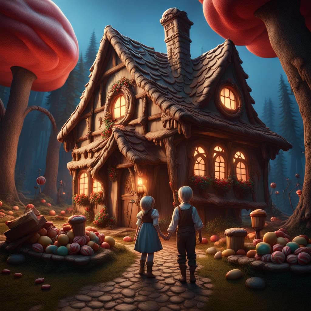 Hansel and Gretel - AI Generated Artwork - NightCafe Creator