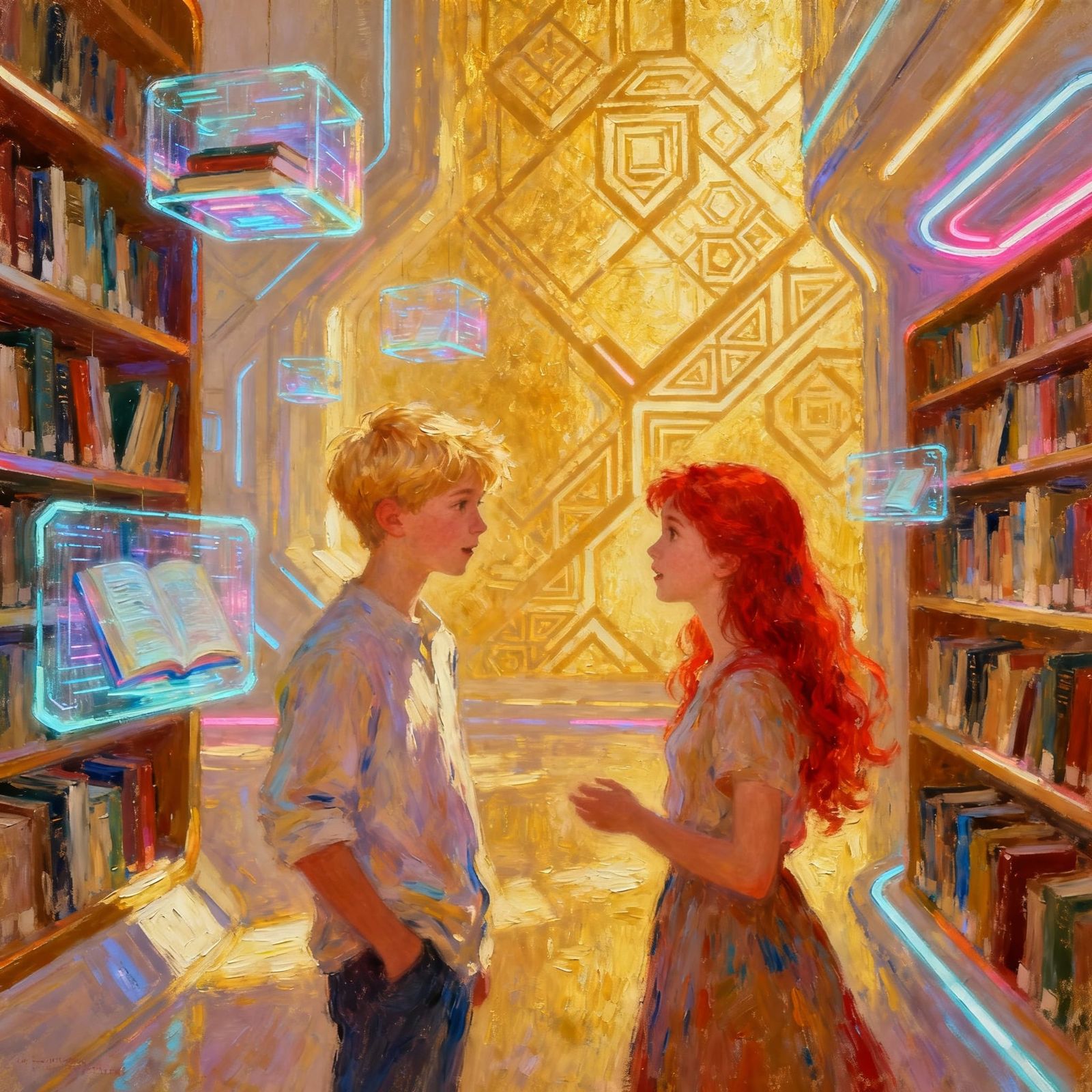 How I Met Your Father:  Youngsters Share The Wonders, Old And New, Of The Library  by @Hesione