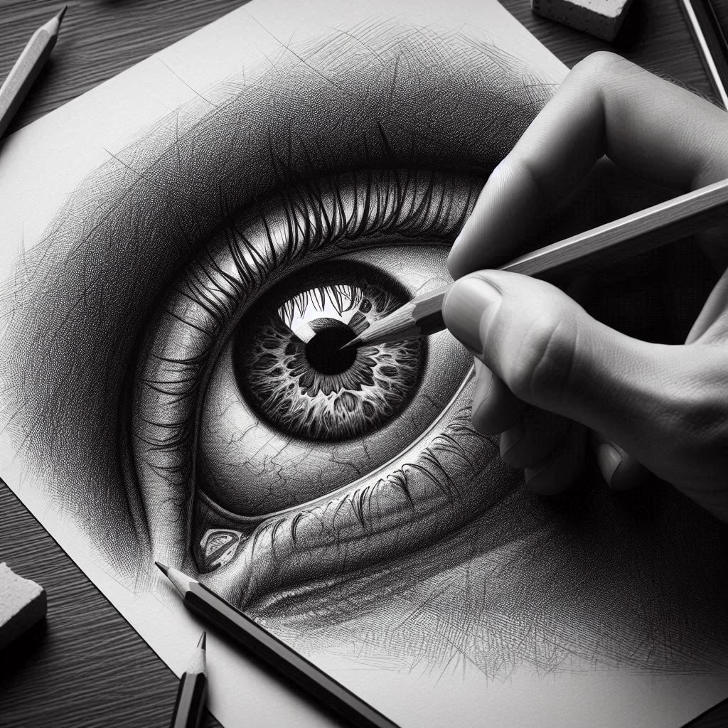 Drawing of an eye