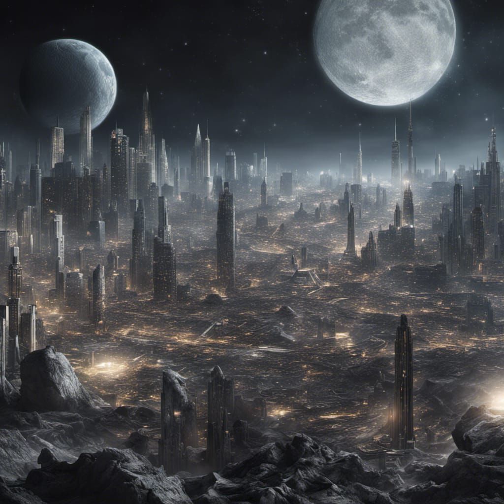 City on the moon