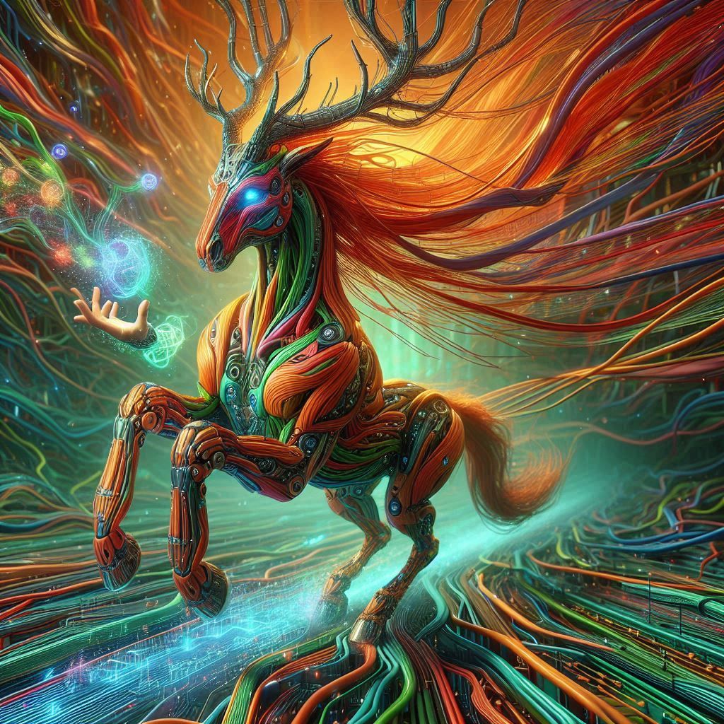 The conjuring stag stallion