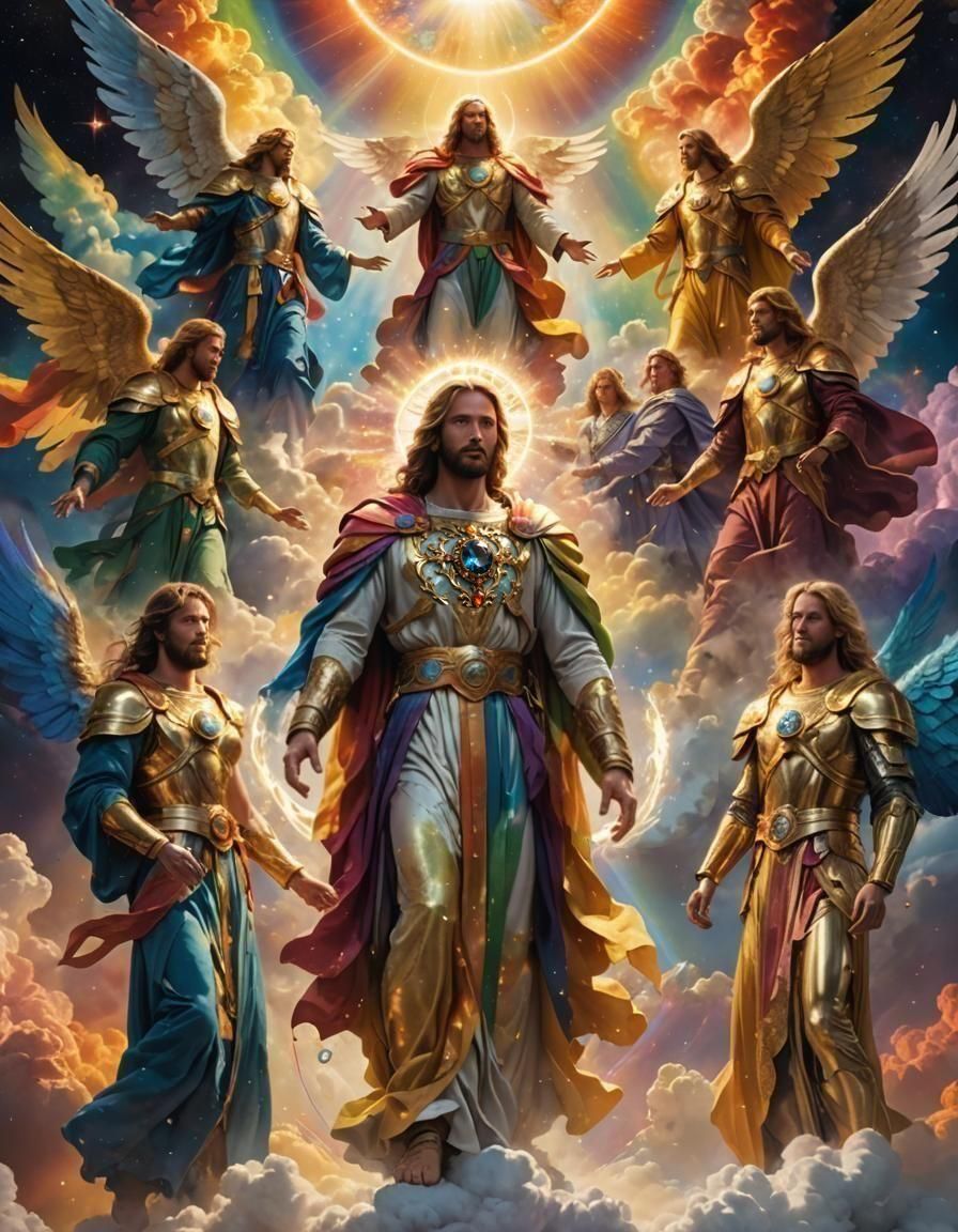 Jesus & the 7 Trumpet Angels, & Two Witnesses