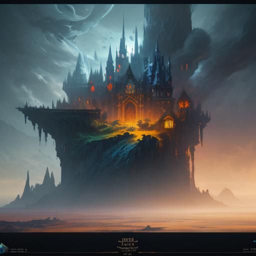 Euphoric Gamer in a Fantastical Digital Painting