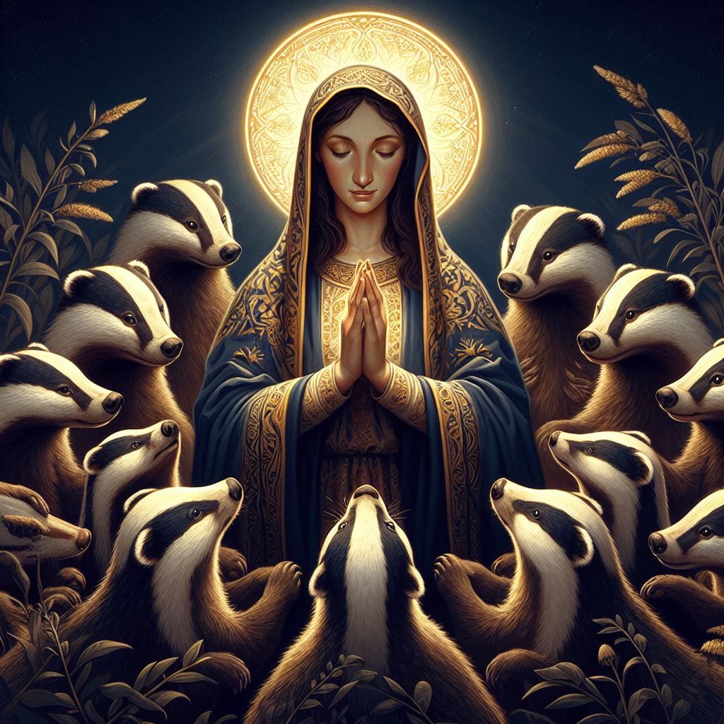 Virgin Mary of badgers