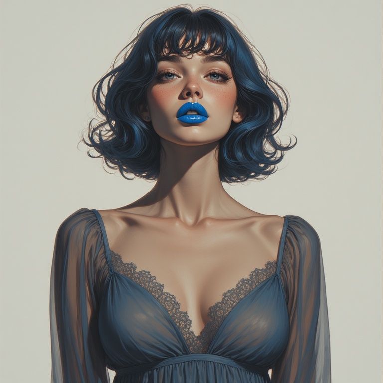 Blue lips