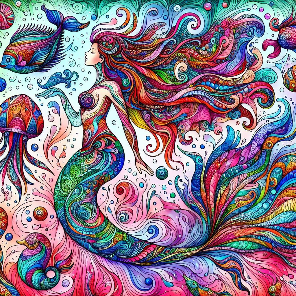 Psychedelic Mermaid