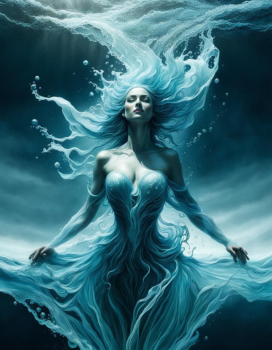 Ocean goddess  by @Rayven13