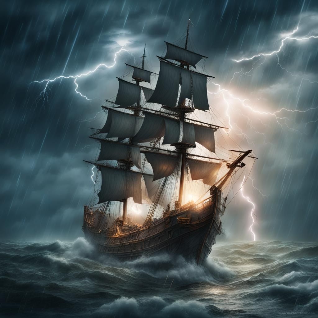 Sailing Ship - AI Generated Artwork - NightCafe Creator