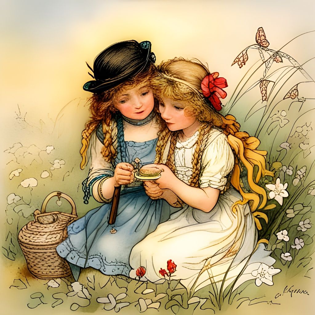 Friendship by Lisi Martin and Arthur Rackham  by @Tina auf der Blumenwiese