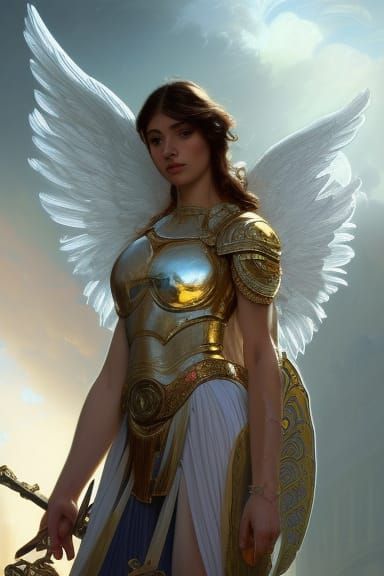 Armored Angel 2 - AI Generated Artwork - NightCafe Creator