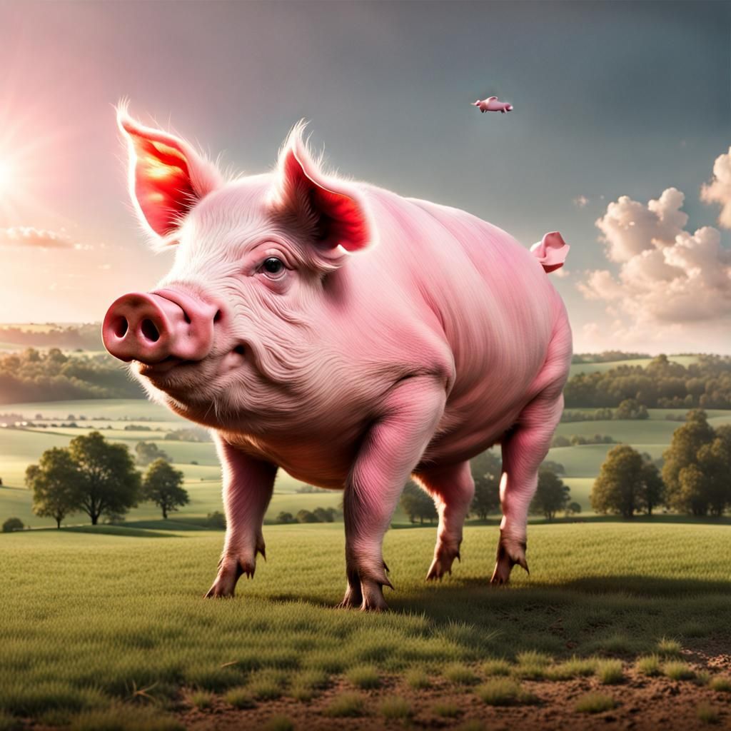 Giant pig - AI Generated Artwork - NightCafe Creator