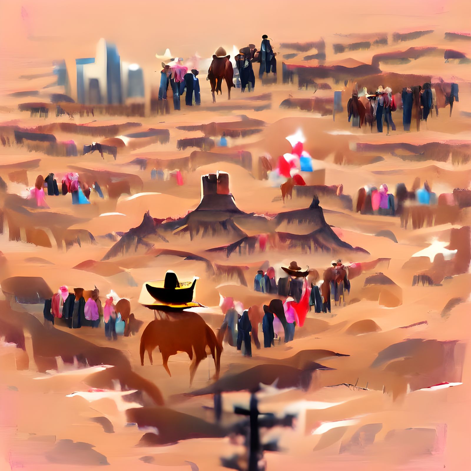 The lonesome crowded west.