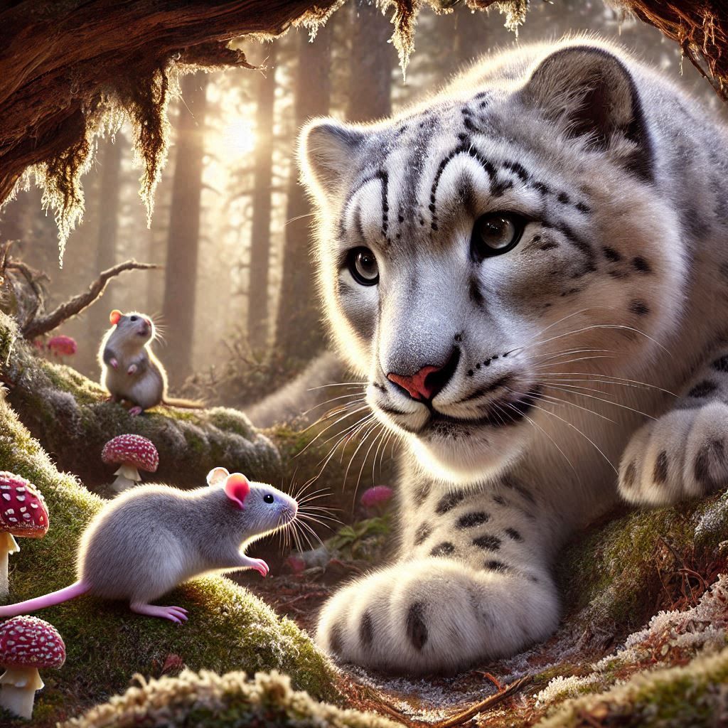 Snow Leopard is Curious !!