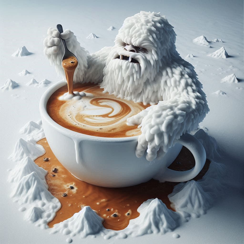 Latte Art - Yeti