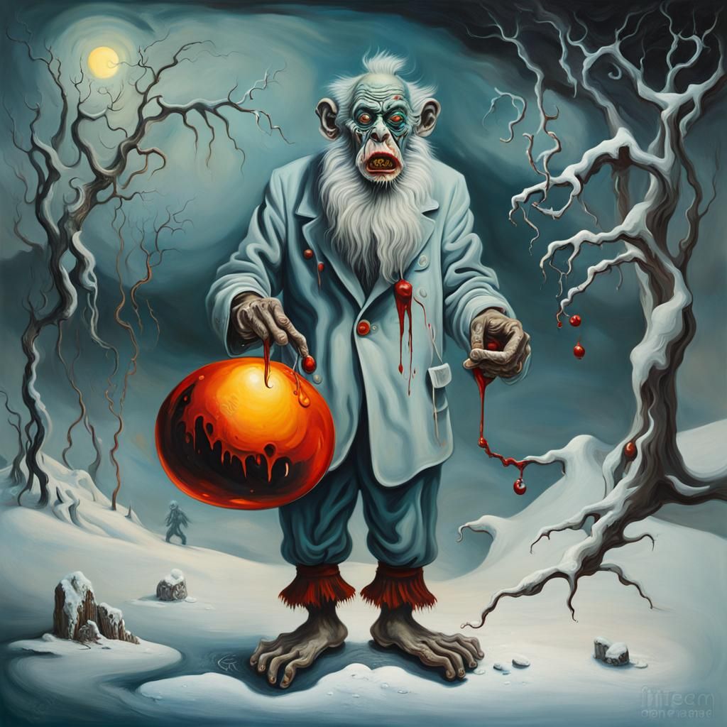 Zombie Monkey Monster Clown Old Man Winter