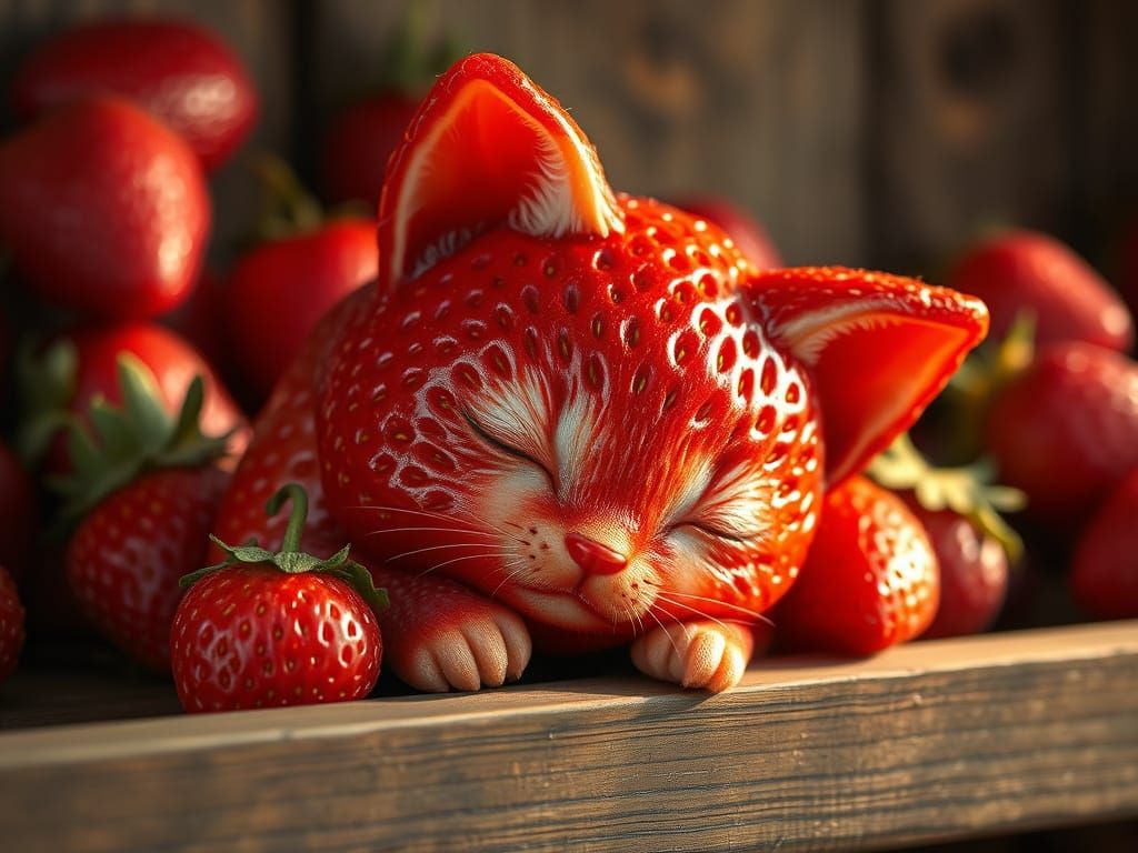 What a strange Strawberry on the shelf...  by @Chaos 