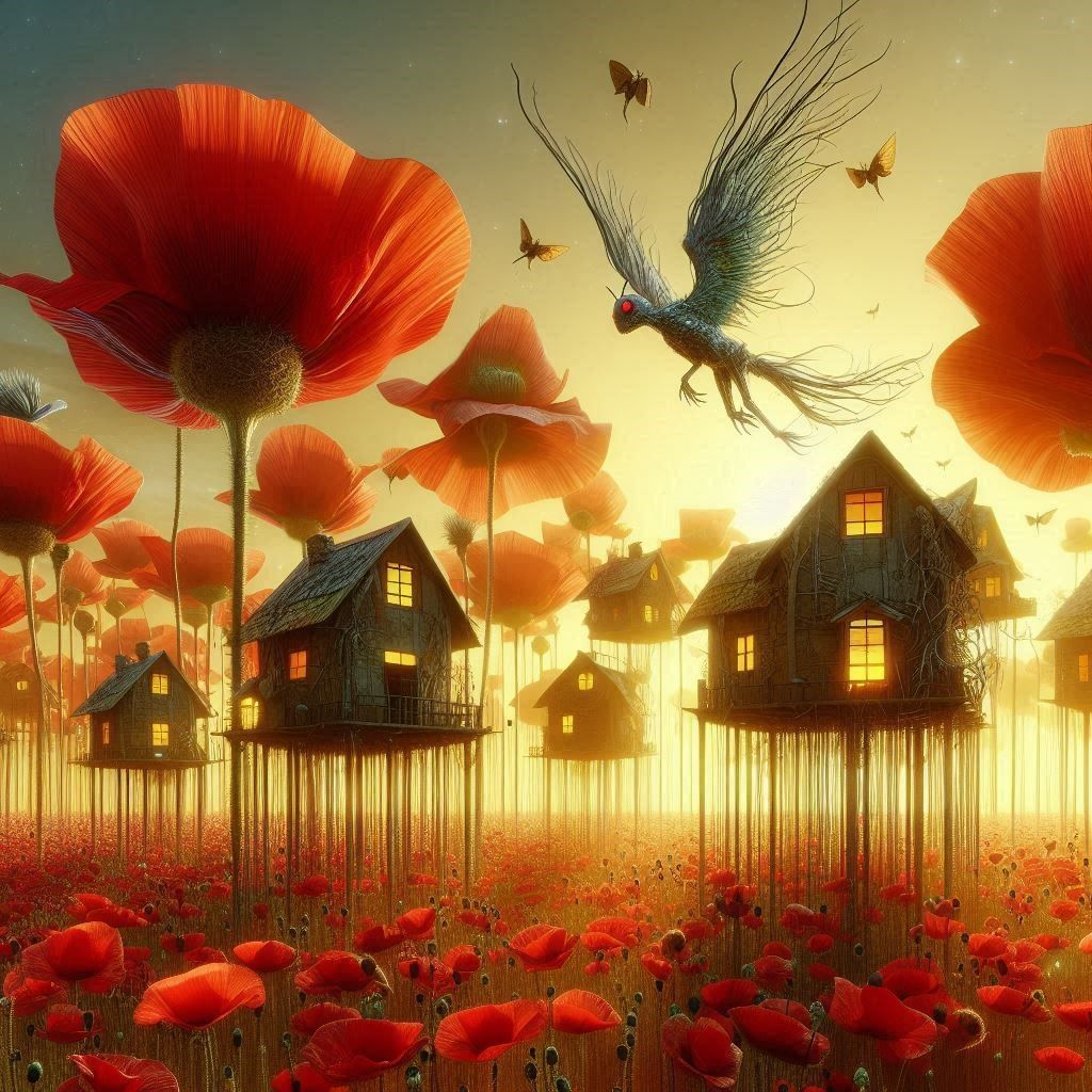 Poppies city