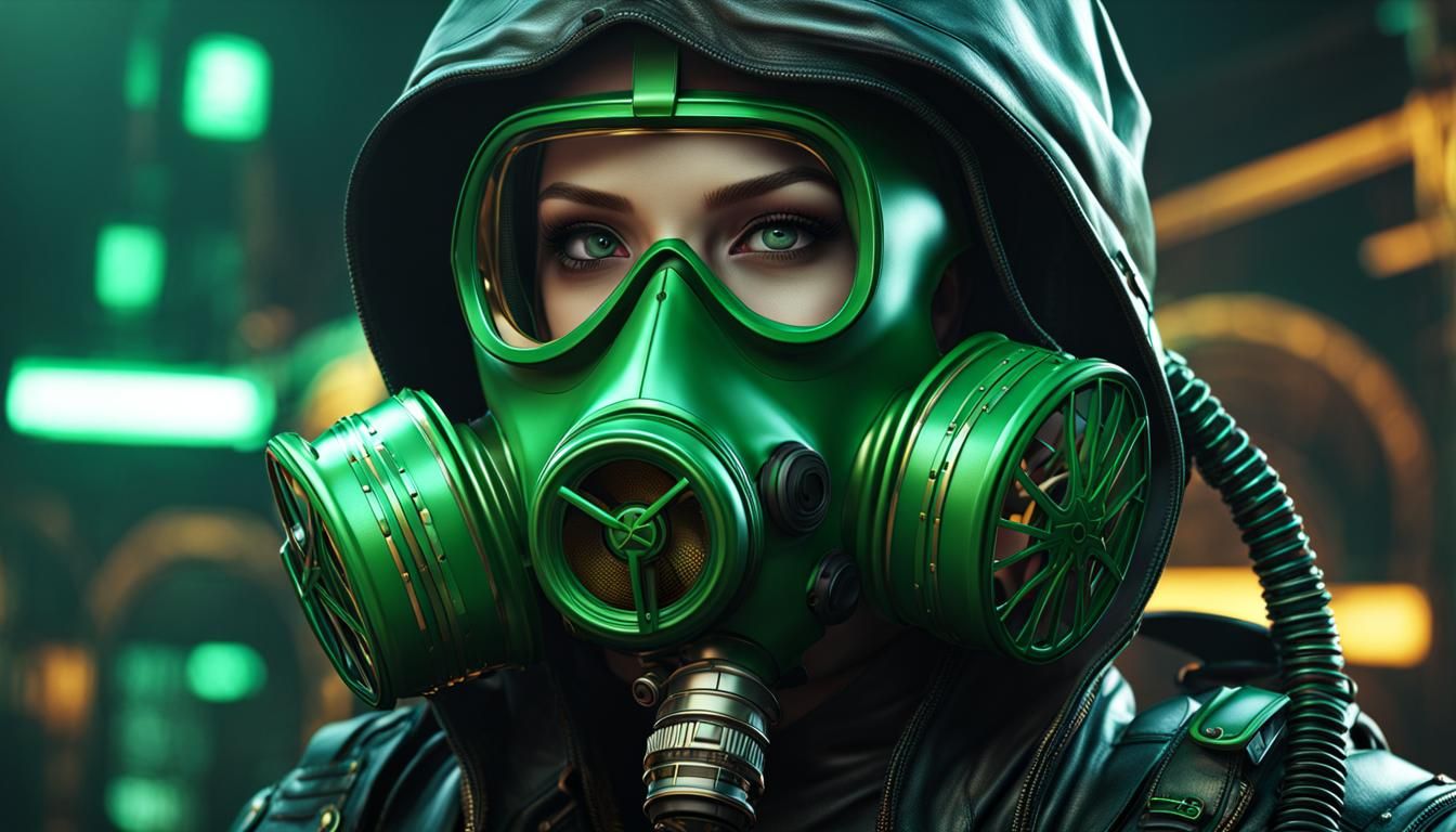 Original Gas Mask 3 Hyperreal - AI Generated Artwork - NightCafe Creator