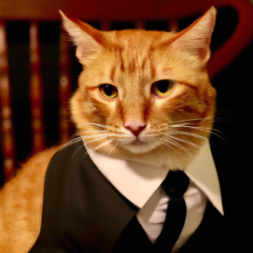 Marty the Lawyer Cat - AI Generated Artwork - NightCafe Creator