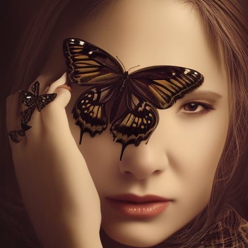 Behind the butterflies