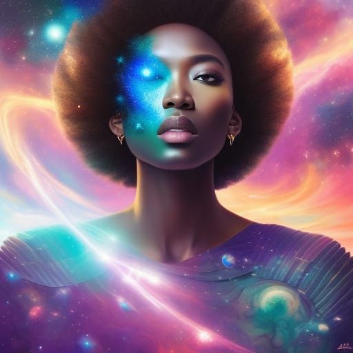 Cosmic Goddess - Ai Generated Artwork - Nightcafe Creator