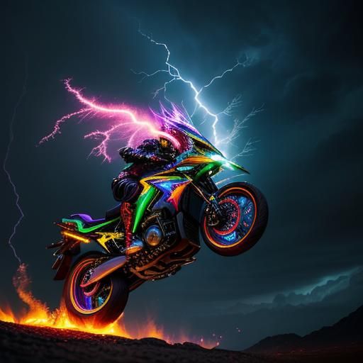 motion blur, colourful lights   by @dnook
