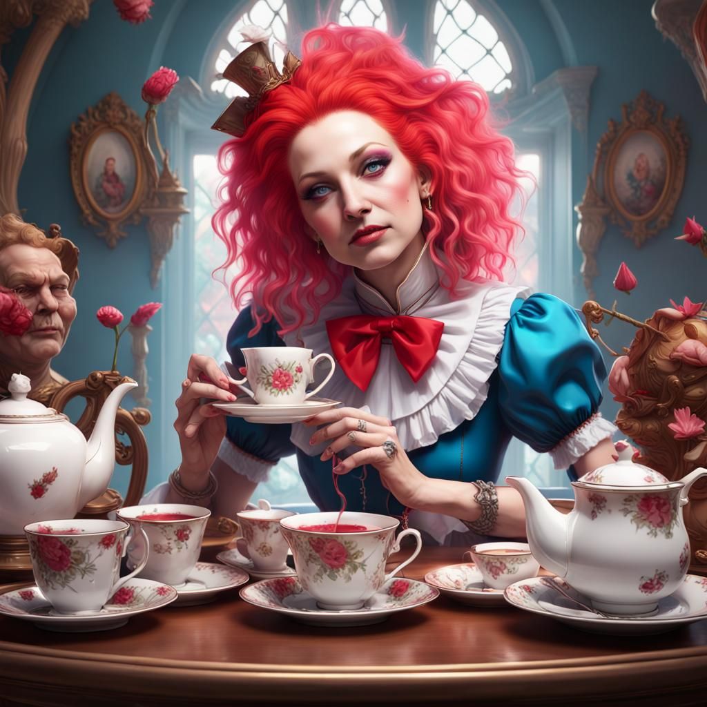 Tea Party 10 - AI Generated Artwork - NightCafe Creator