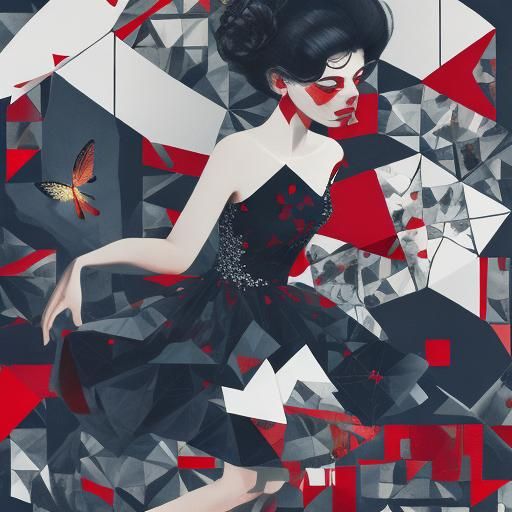 Lady in red