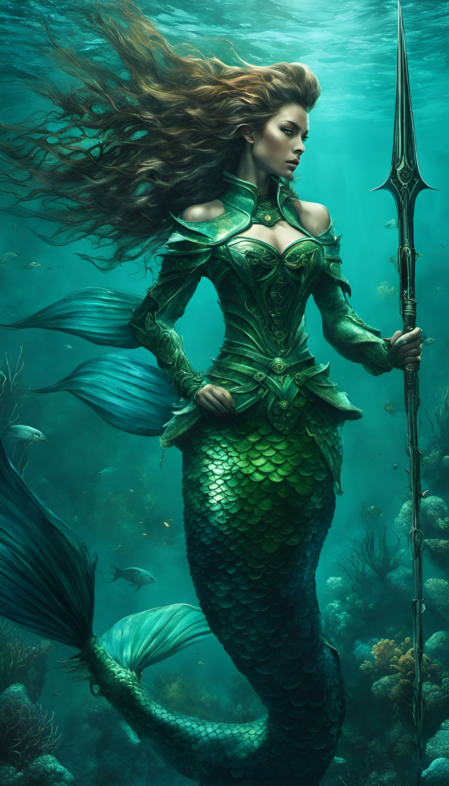 Warrior of the deep  by @Roxanne Rolls