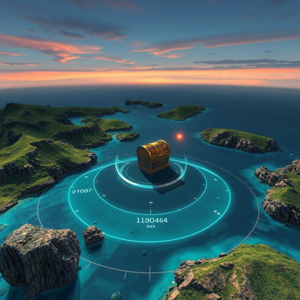 radar shows location of treasure