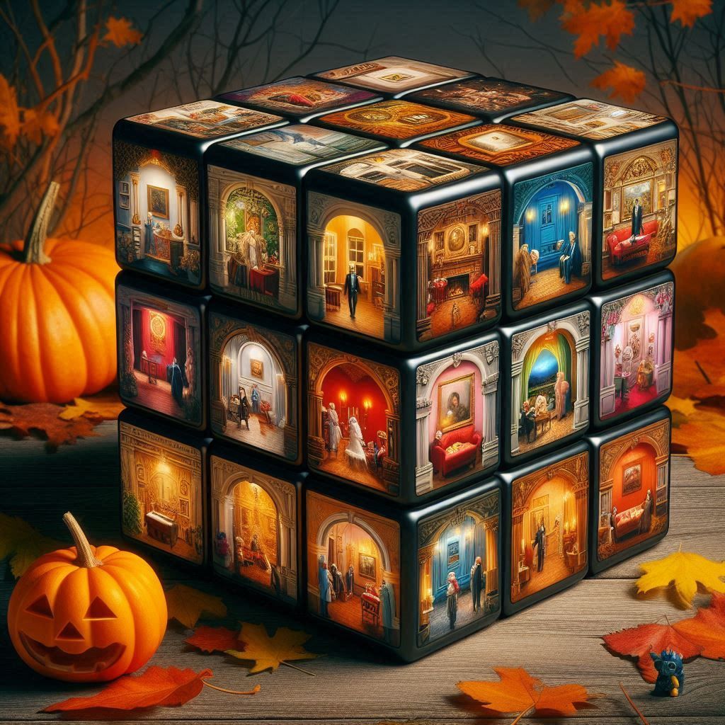 Rooms in Rubik's Cube  by @Leona