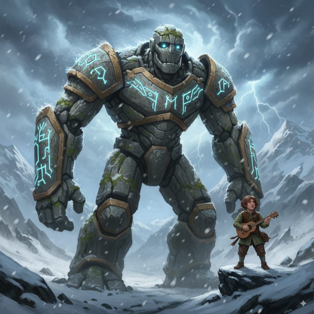 The journey of the majestic gollum and the hobbit bard.