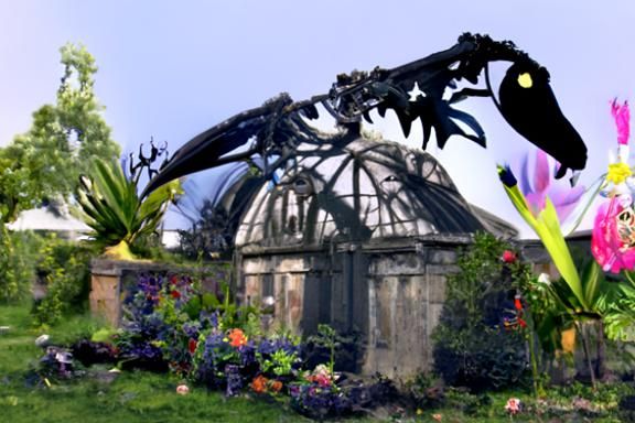 Dinosaur greenhouse