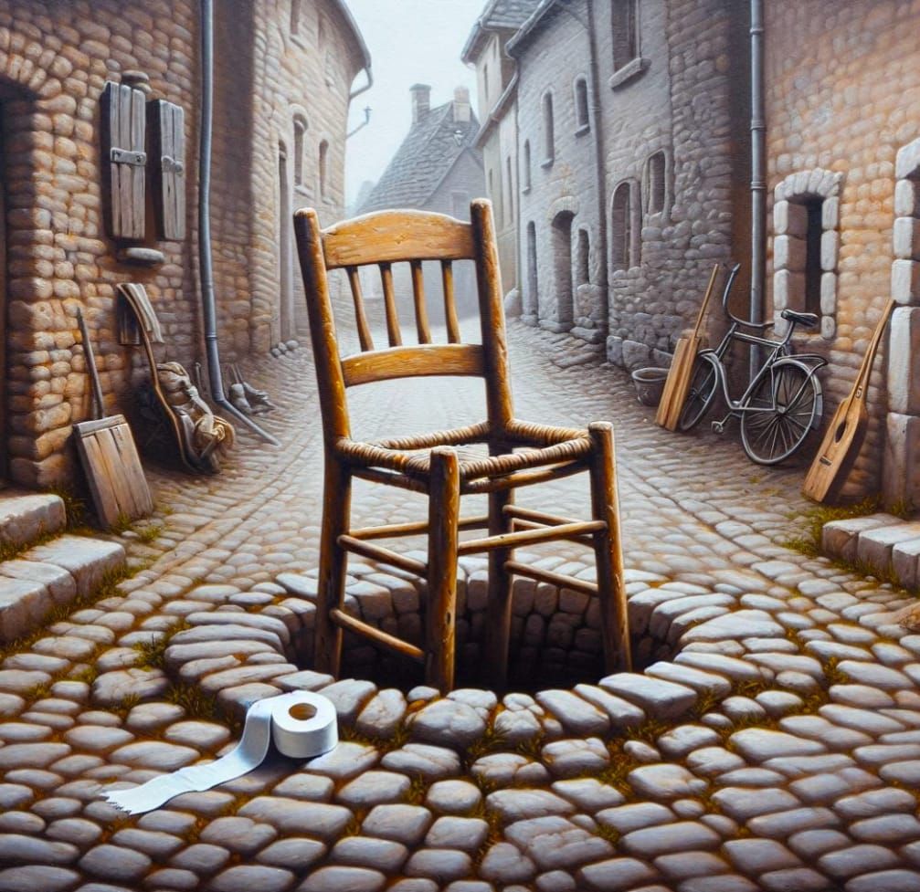 Toilet in the village